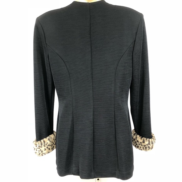 Joseph Ribkoff military 80’s 90’s black jacket - Picture 5 of 8